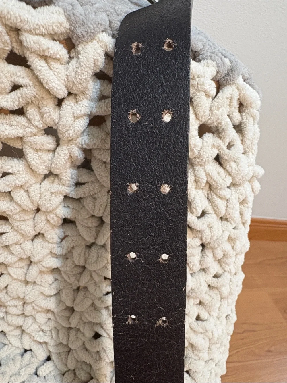 Men's Classic Dark Brown Leather Belt with Antique Brass Buckle